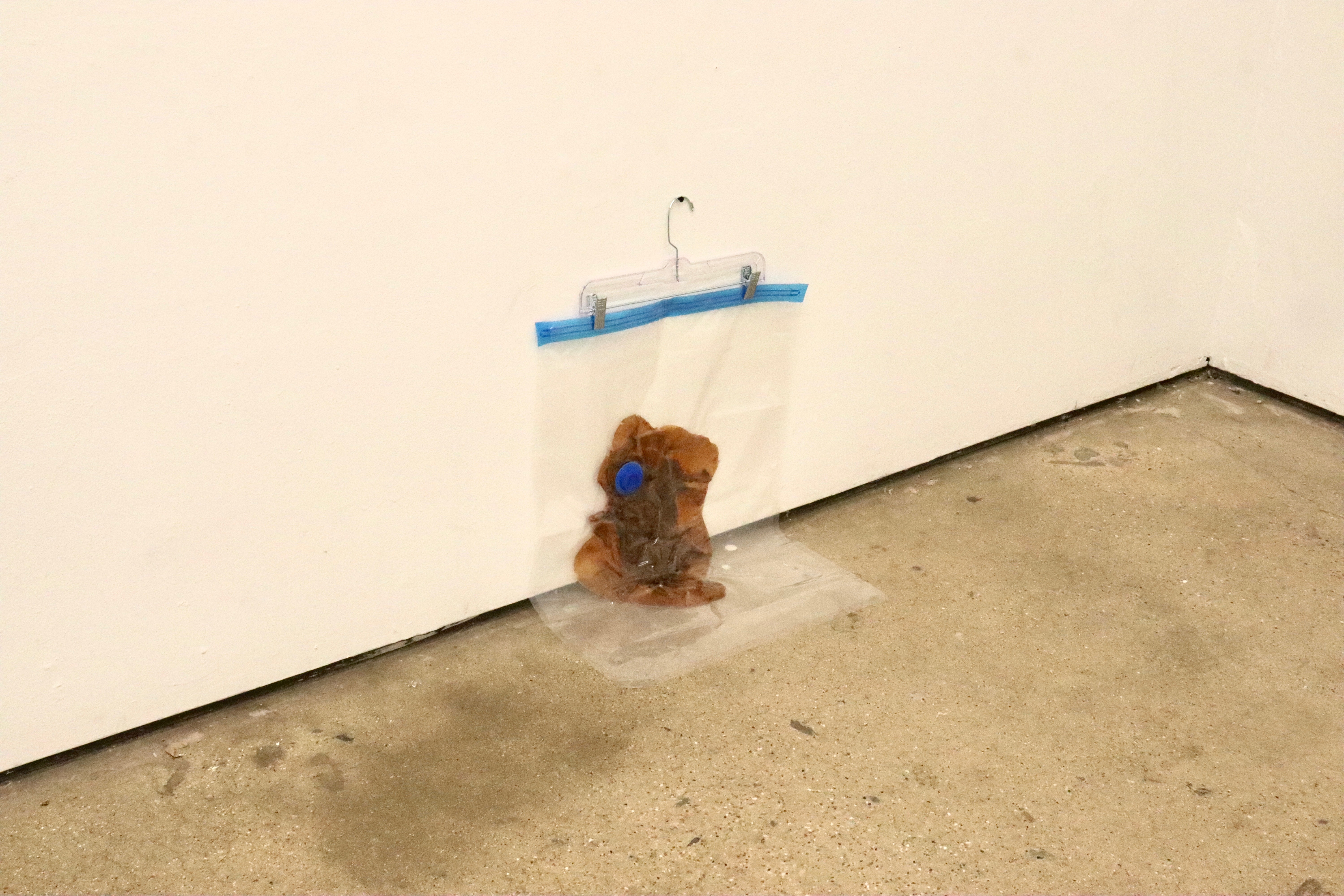 Something Takes Space installation by oneg - exploring anxiety and control through everyday objects